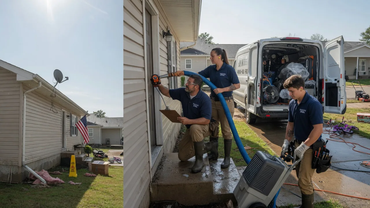 Ceiling Water Damage Restoration in Cunningham, KS near me